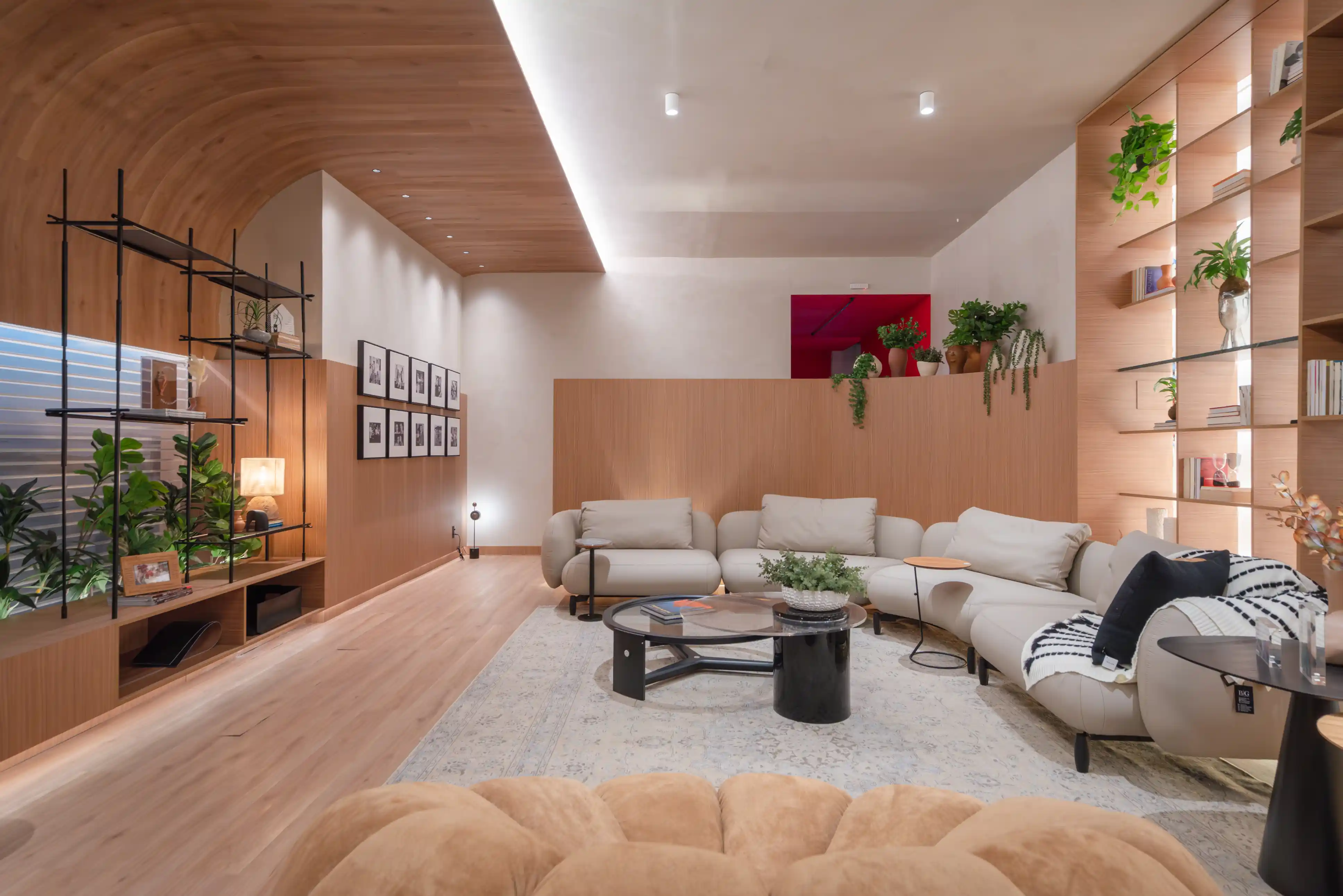Sala de estar moderna e elegante